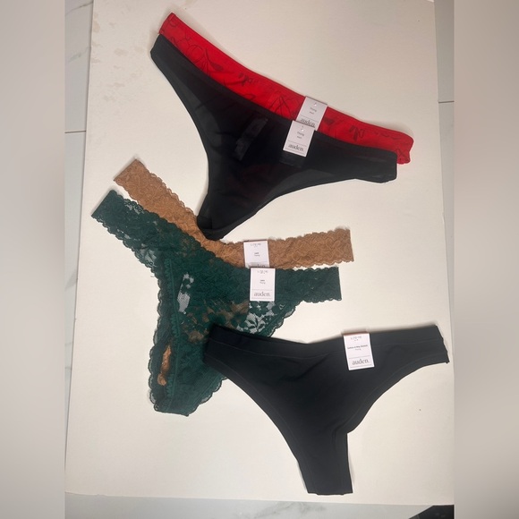 New Auden Lot of 5 Thong Panties, Size Large - Picture 2 of 8